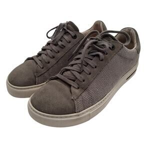 Birkenstock Bend Low Gray Suede Canvas Lace Up Sneakers Size 37 EU/6 US